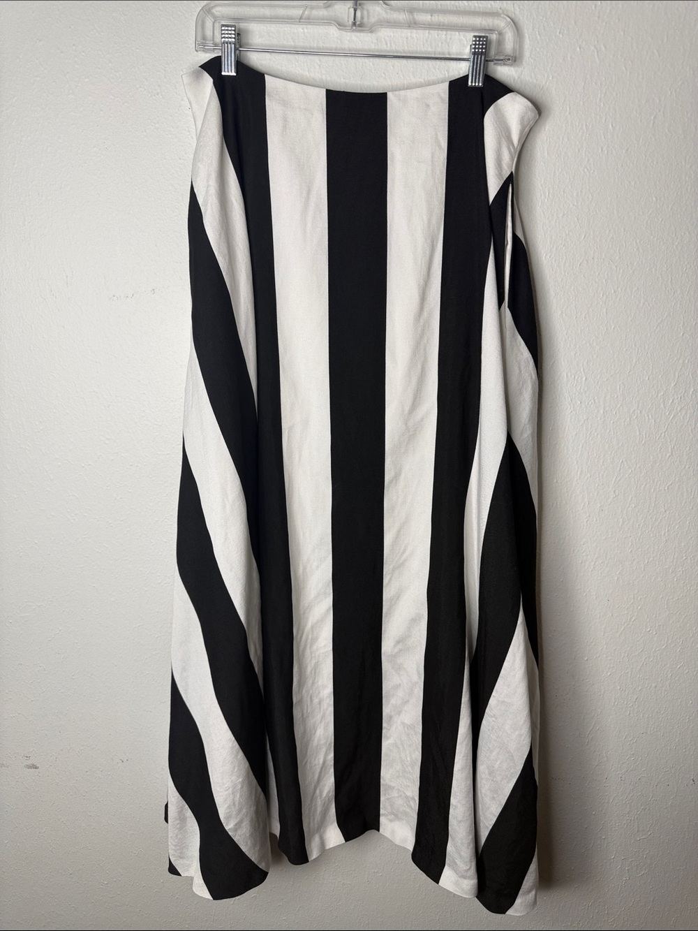 Badgley Mischka Black and White Striped Skirt